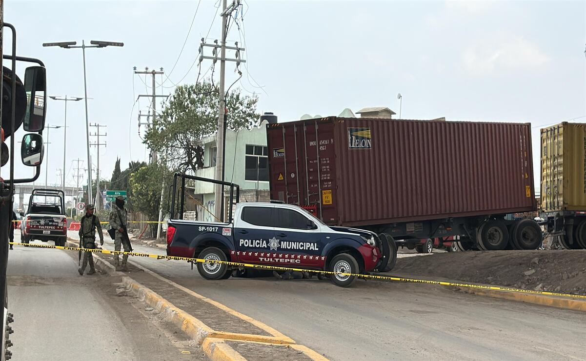 La zona ya se encuentra acordonada por elementos de la policía municipal de Tultepec / Foto: Especial