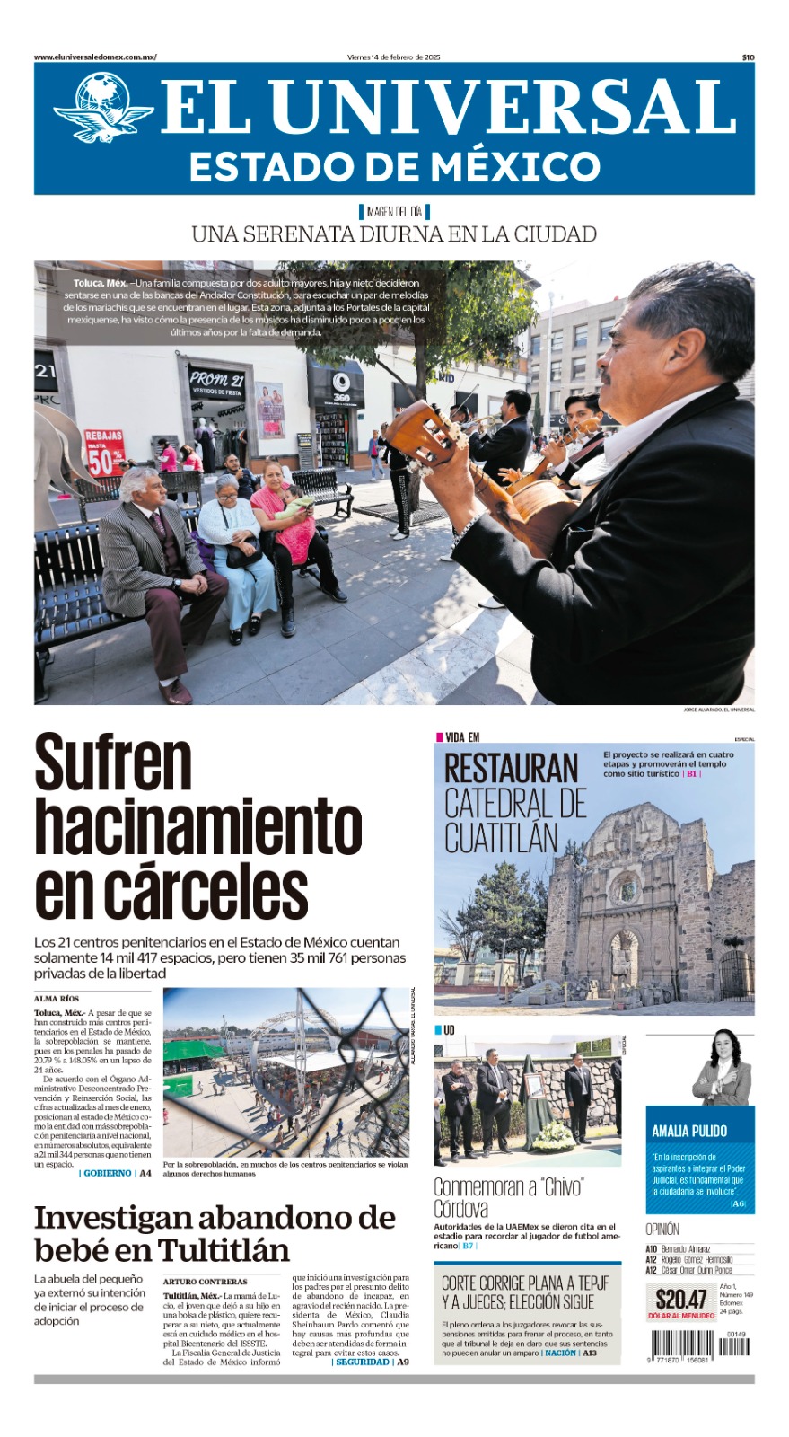 Portada 14 de febrero 2025