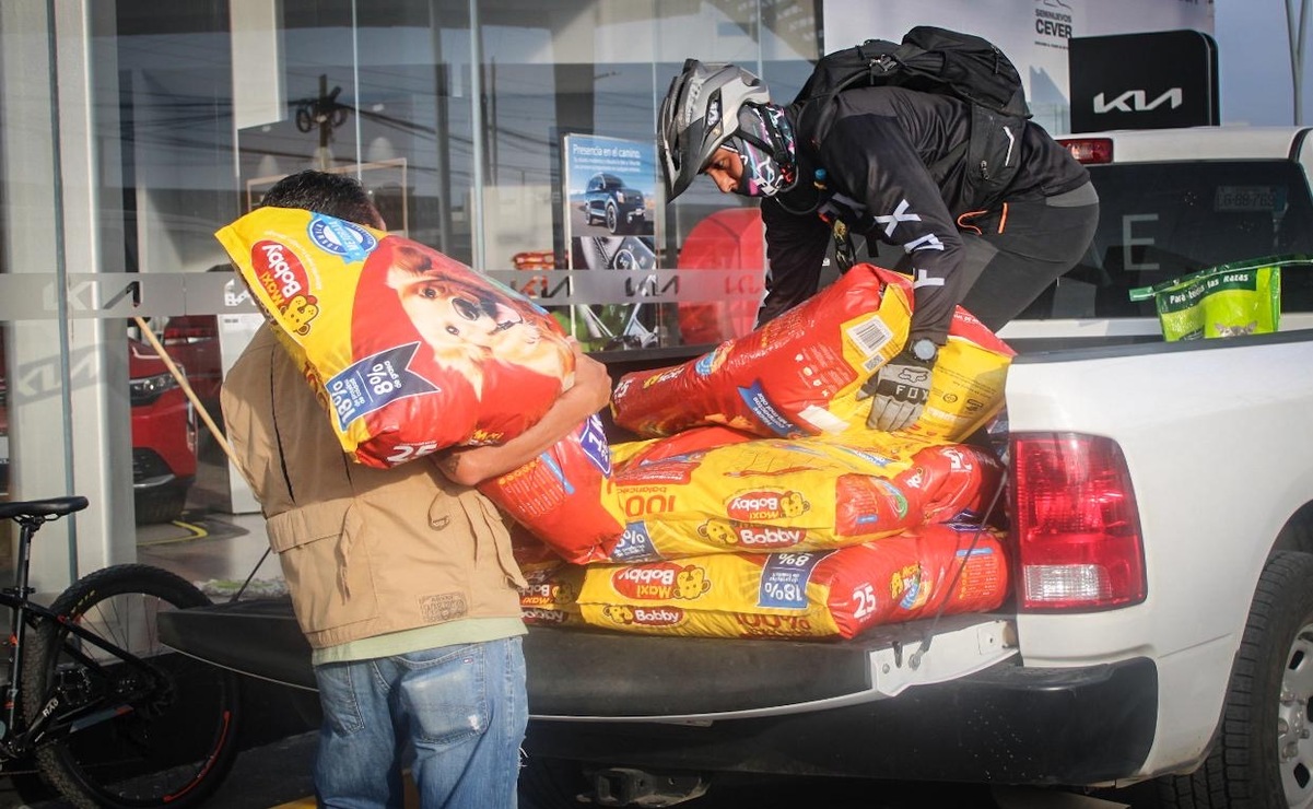 ¡Pedaleando por una causa! Ruedatón 2025 recauda toneladas de alimento para mascotas del Edomex