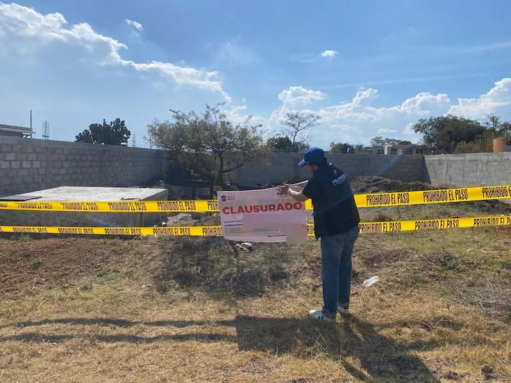 Propaem suspende construcción clandestina en Área Natural Protegida de Tepotzotlán