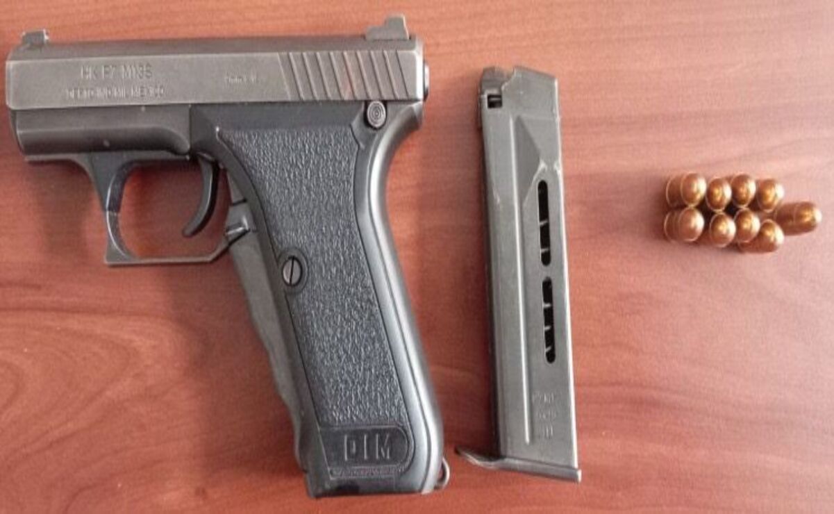 Aseguraron una pistola calibre 9 mm / Foto Especial