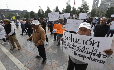 Habitantes de Huixquilucan piden reconstruir la carretera de Zacamulpa