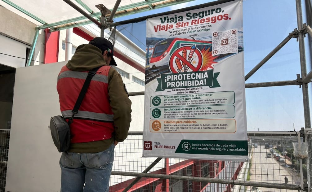 Las lonas informativas fueron instaladas en las estaciones Cueyamil, La Loma, Teyahualco, Prados Sur, Cajiga y Xaltocán. Foto Arturo Contreras/ El Universal