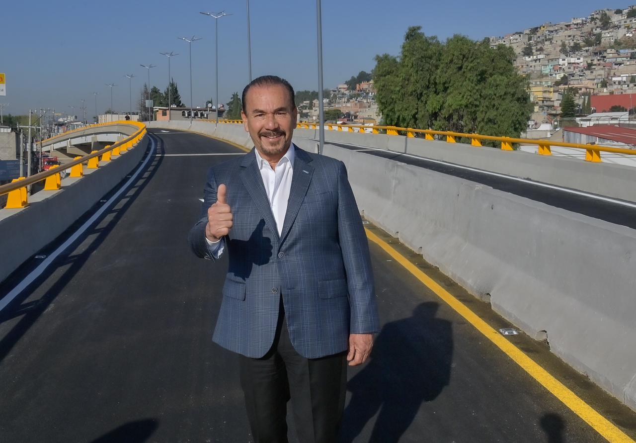 Pedro Rodríguez Villegas inauguró la obra vial. Foto Especial