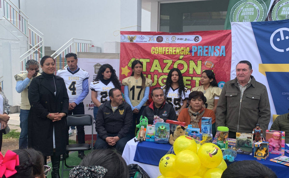 Los niños de AMANC recibieron juguetes y alegría gracias al 'Tazón del Juguete'. Foto: Sergio García