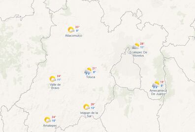 Clima Edomex: condiciones frías y lluvias dispersas 