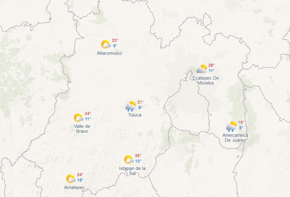 En la capital mexiquense se prevé que la lluvia haga su aparición en la tarde y noche. Foto Especial