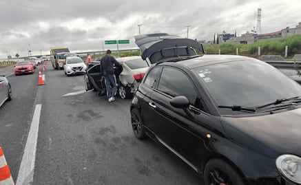 Choque en Chimalhuacán deja una mujer lesionada en el circuito exterior mexiquense