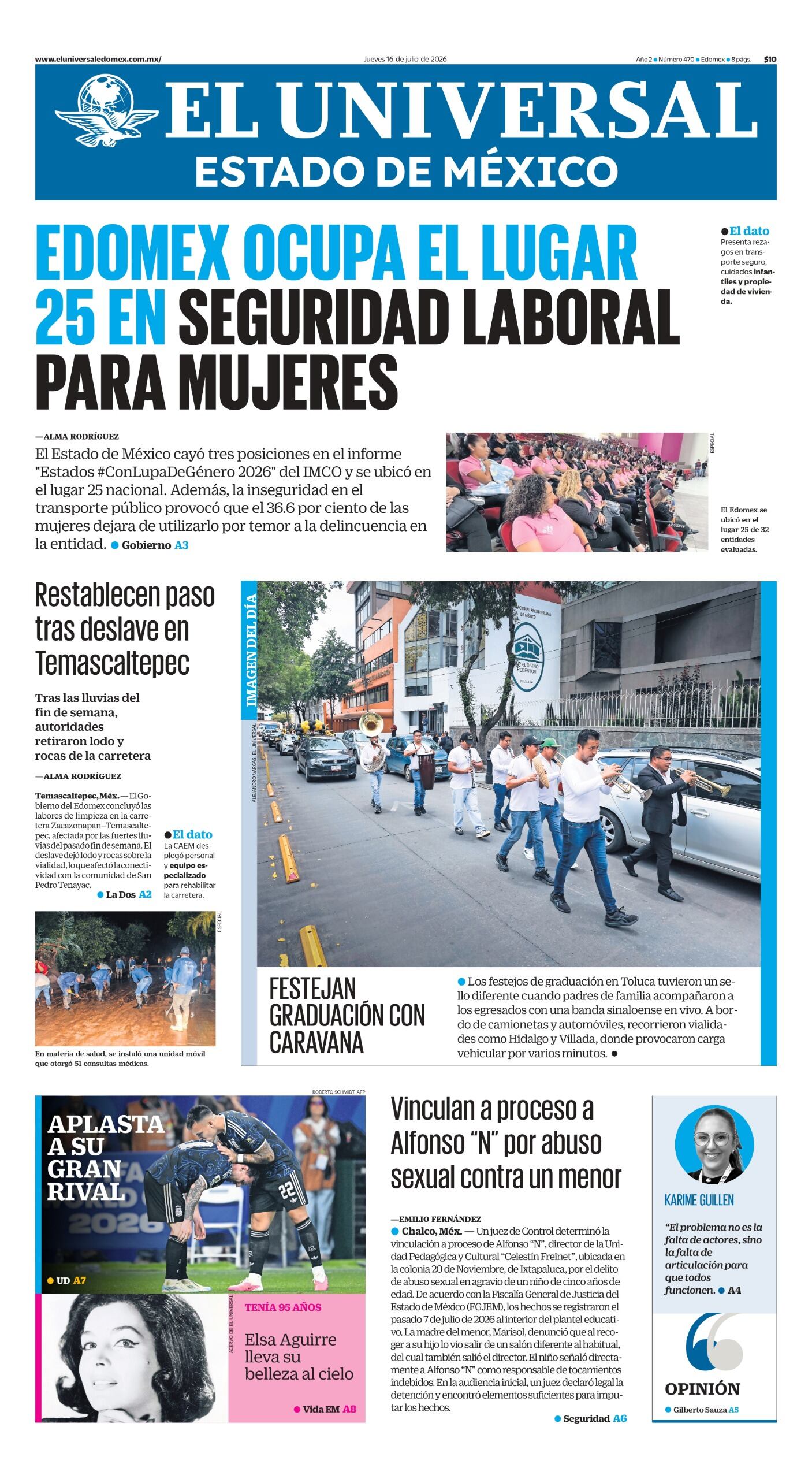 Portada 16 de julio de 2026