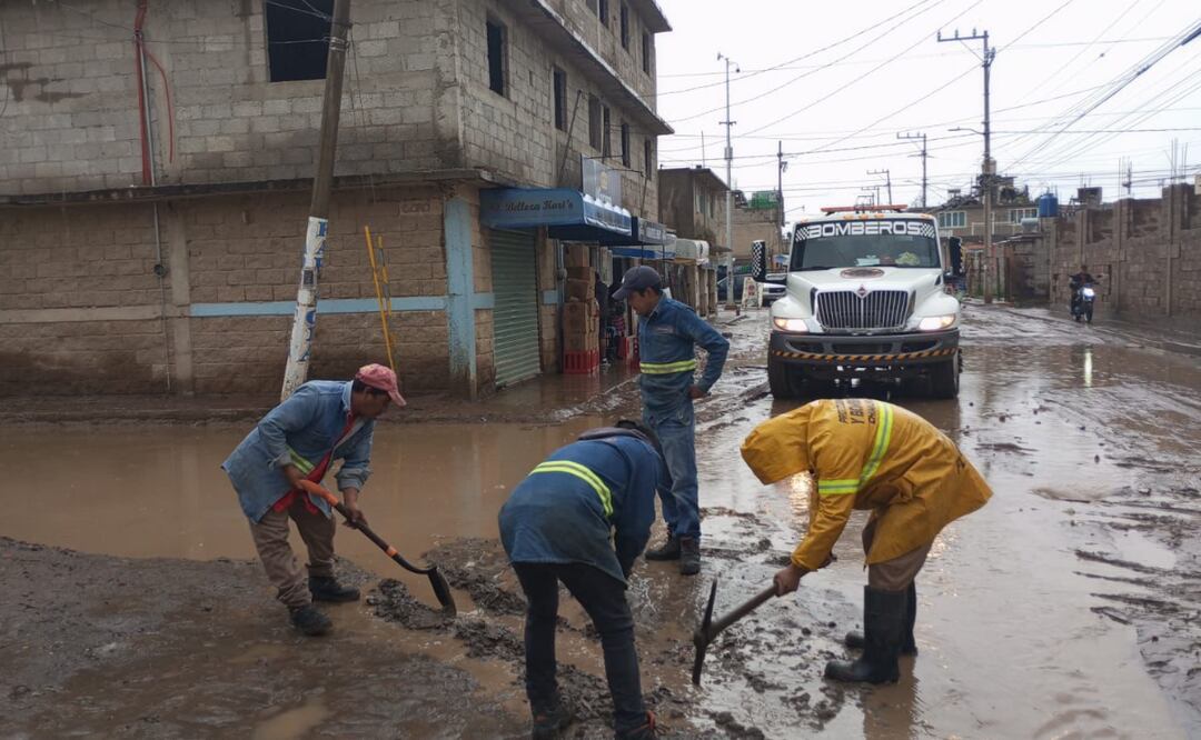Autoridades monitorean las afectaciones en Los Reyes La Paz, Chimalhuacán, Valle de Chalco y Coacalco. Foto: Especial