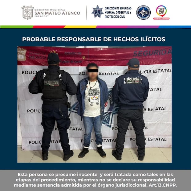 Rafael Arturo “N”, de 31 años de edad, fue puesto a disposición del Ministerio Público. Foto. Especial