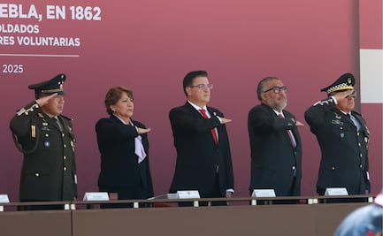 Gobernadora Delfina Gómez preside acto del 163 aniversario de la Batalla de Puebla en Rayón