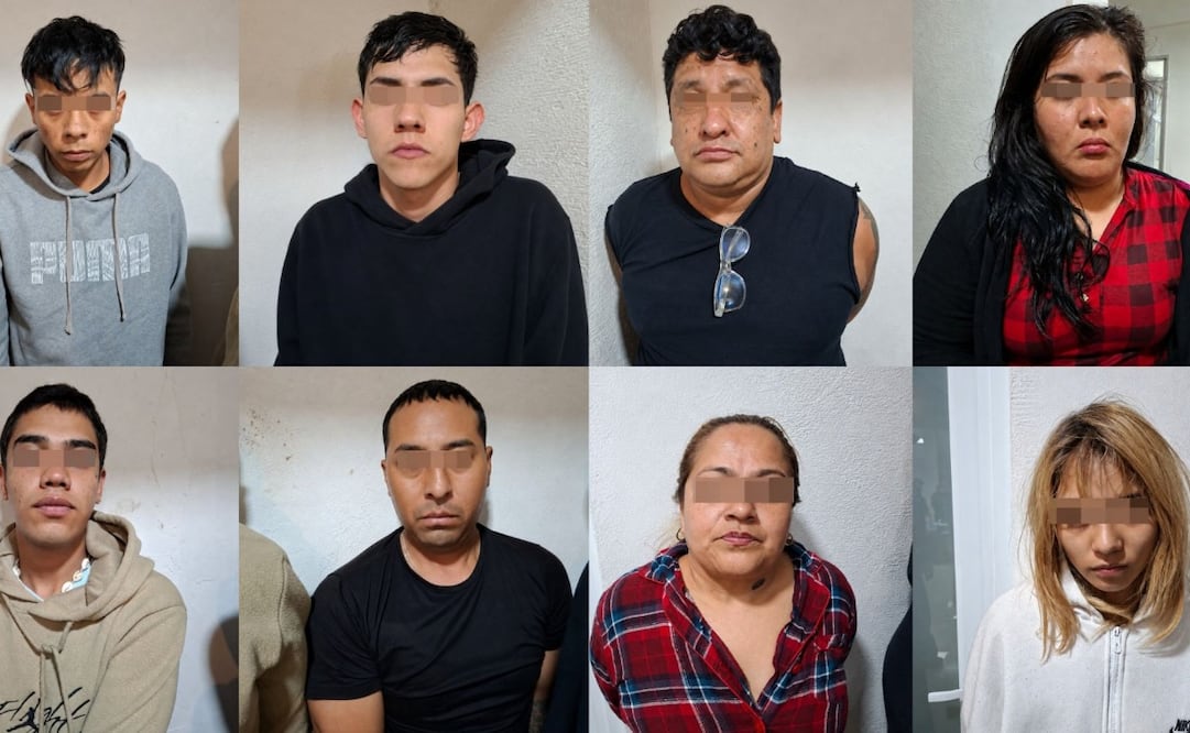 Ocho personas fueron detenidas en San Juan Ixhuatepec, Tlalnepantla. Foto especial