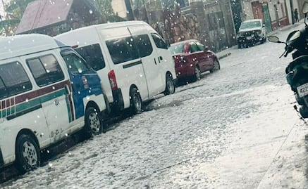 Reportan intensas lluvias y granizo en Tultitlán, Coacalco y Tultepec