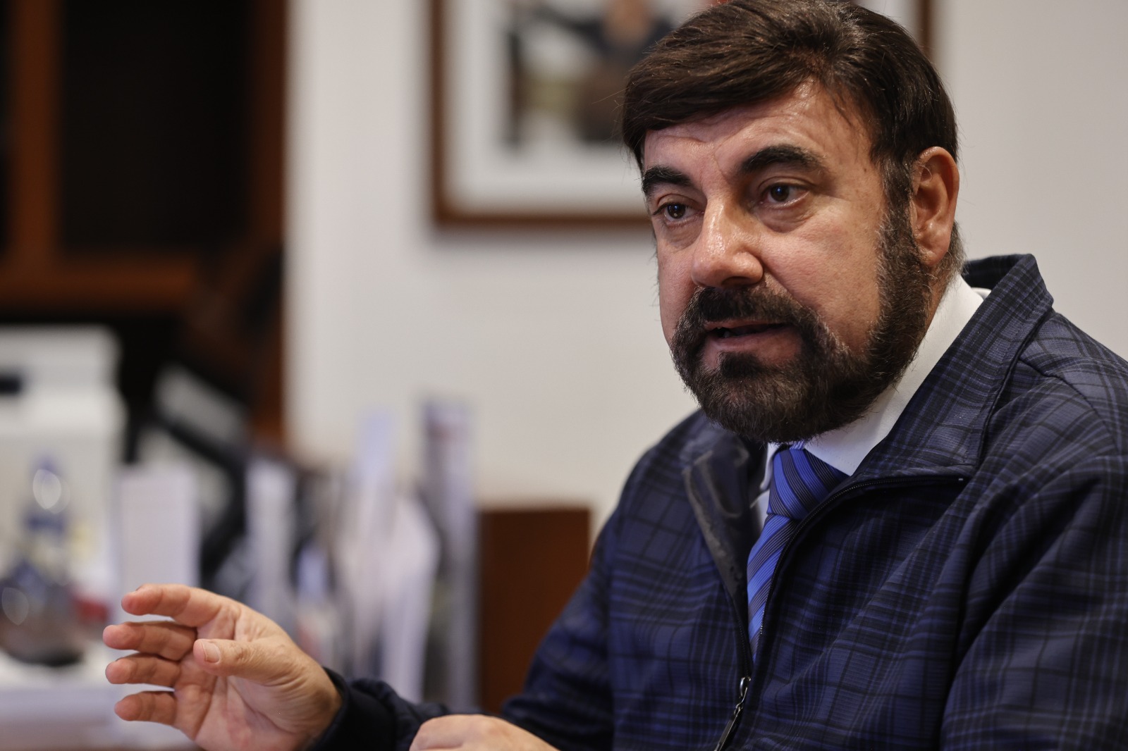 Carlos Maza Lara dijo que 600 proyectos conforman el Programa de Obra Pública del Gobierno del Estado de México proyecta para el 2025. Foto Jorge Alvarado