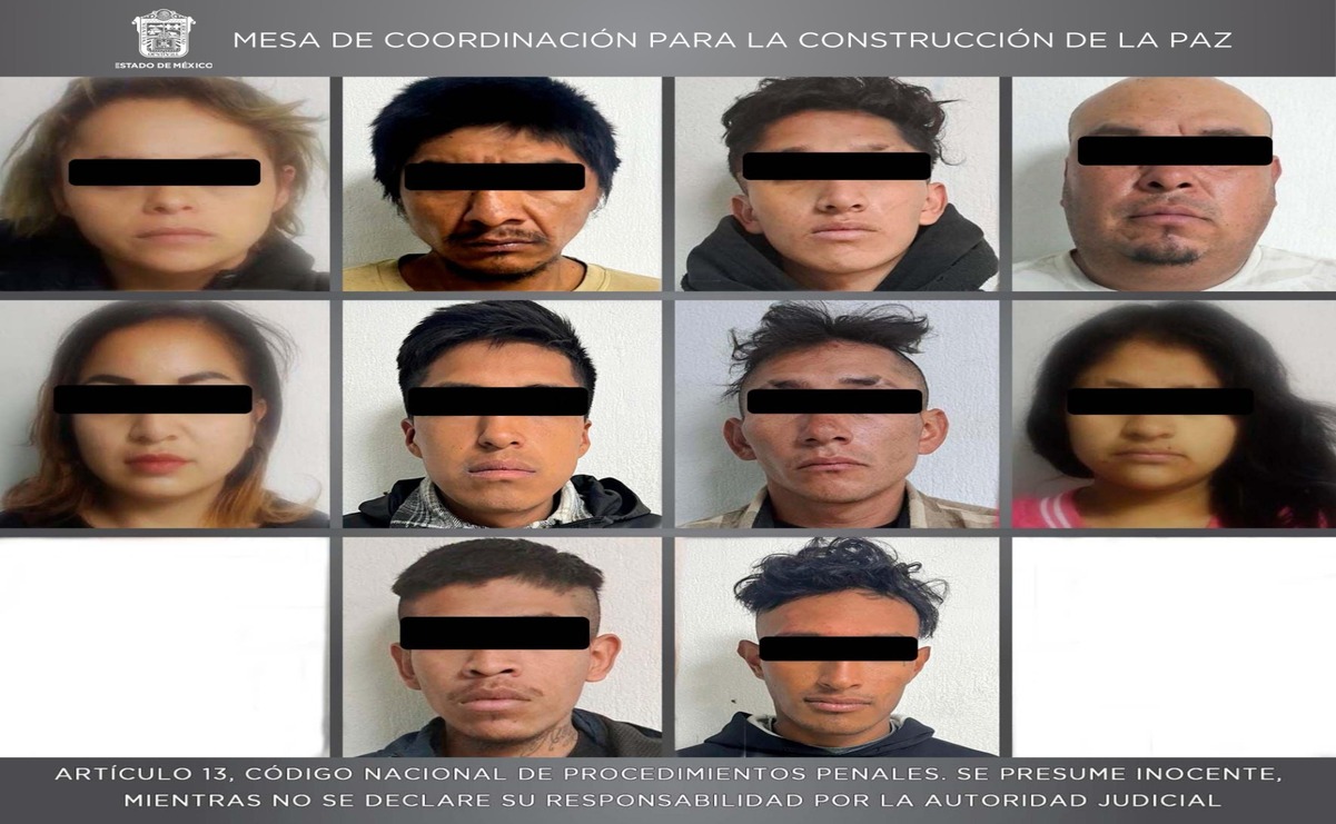 Un operativo conjunto de fuerzas federales y estatales logró la detención de 15 personas en la capital mexiquense / Foto: Especial