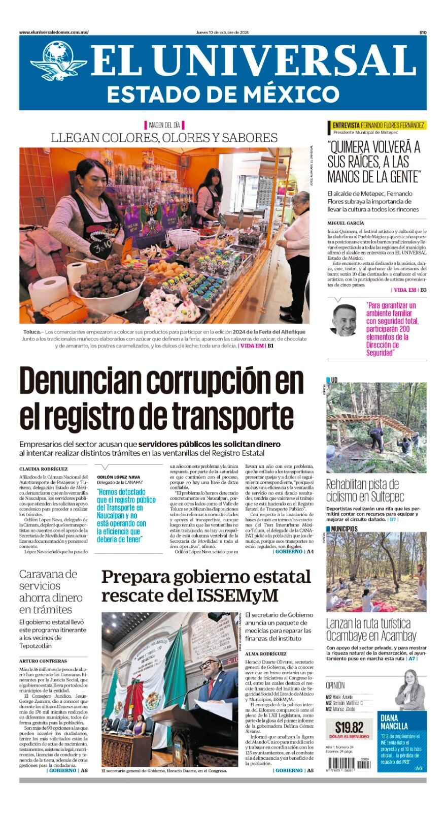 Portada 10 de octubre del 2024