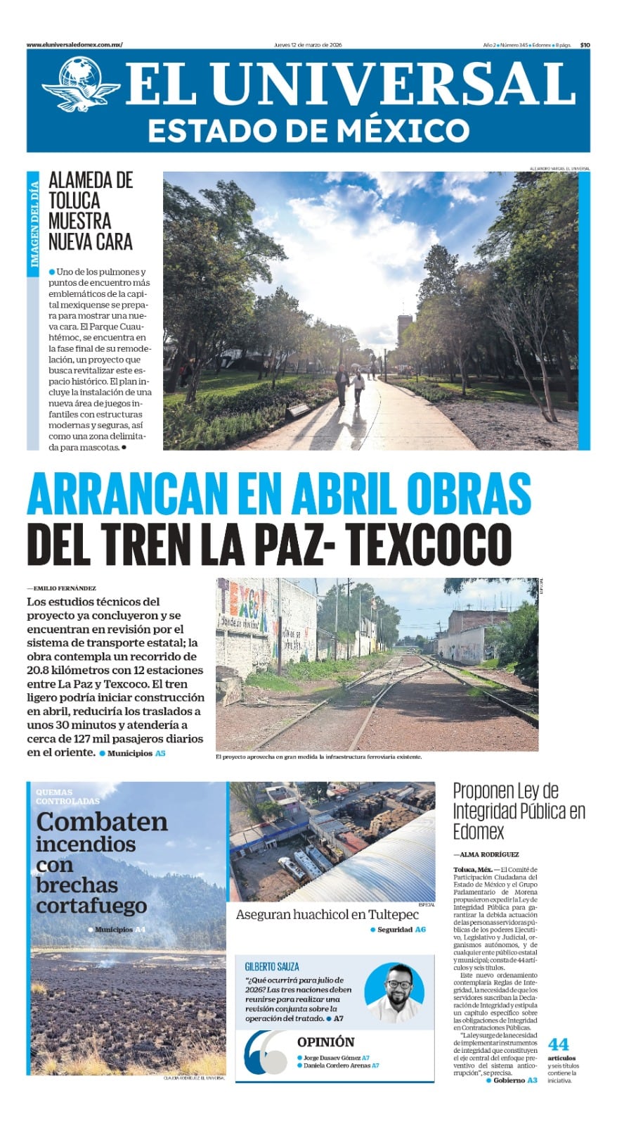 Portada 12 de marzo de 2026