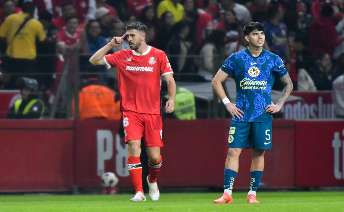 Joao Paulo Dias festejó su cumpleaños 32 con la goleada de Toluca 4-0 sobre América. Foto Jorge Alvarado