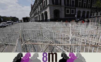 Blindan edificios públicos previo a marcha 8M en Toluca