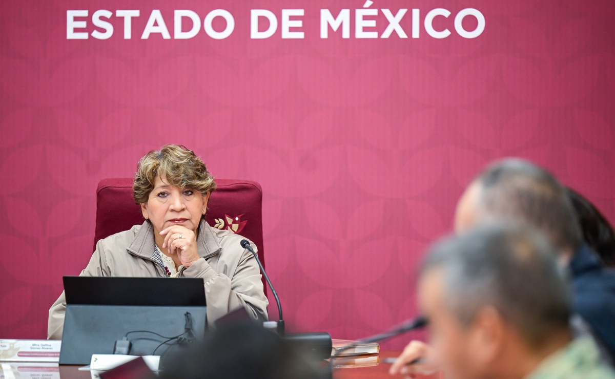 Delfina Gómez Álvarez, gobernadora del Estado de México, celebra la histórica reducción del 24% en los delitos de alto impacto en la entidad, reflejo del trabajo coordinado en seguridad. Foto: Especial