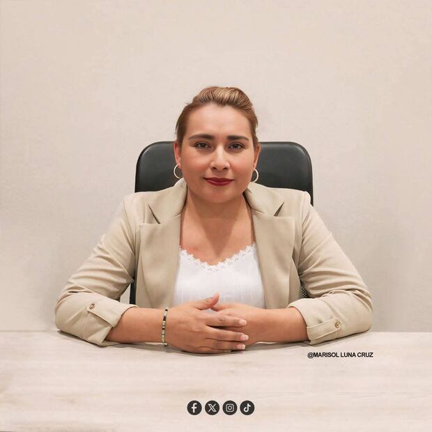 Marisol Luna, presidenta municipal de Coyotepec. Foto. Especial