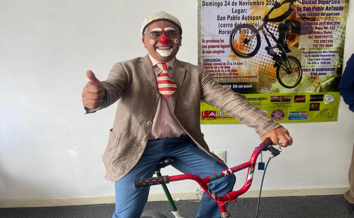 El payasito “Chispitas de Humor” indicó que el evento busca incentivar el deporte y motivar a los jóvenes y niños a que se ejerciten. Foto: Hanna Santillán