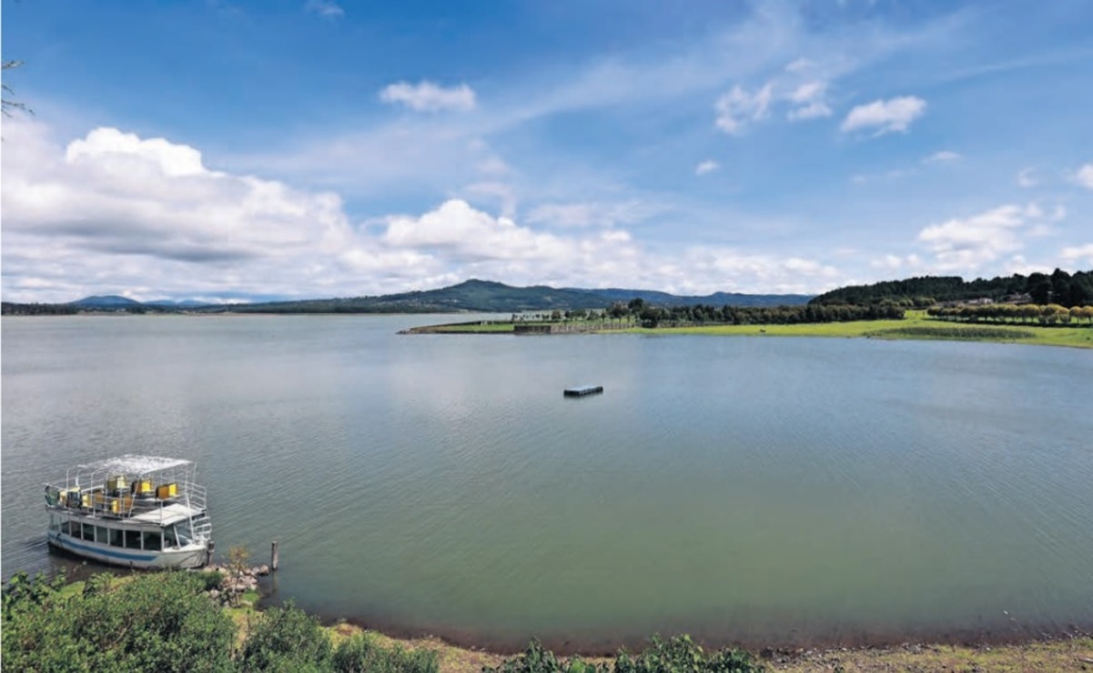 La presa que reporta el mayor porcentaje de almacenamiento es la de Valle de Bravo. Foto: Alejandro Vargas / Foto Alejandro Vargas