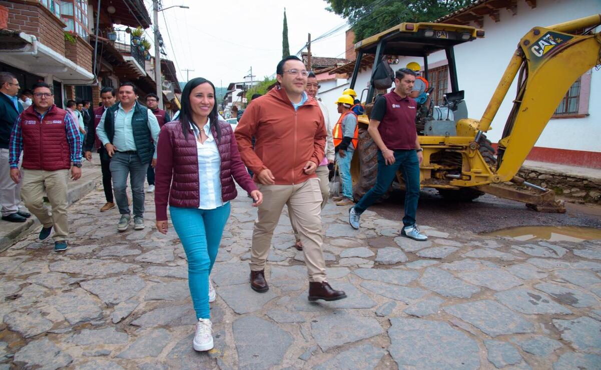 La intervención de la segunda etapa de rehabilitación de la Avenida Toluca en Valla de de Bravo tendrá una duración estimada de 70 días. Foto: Especial