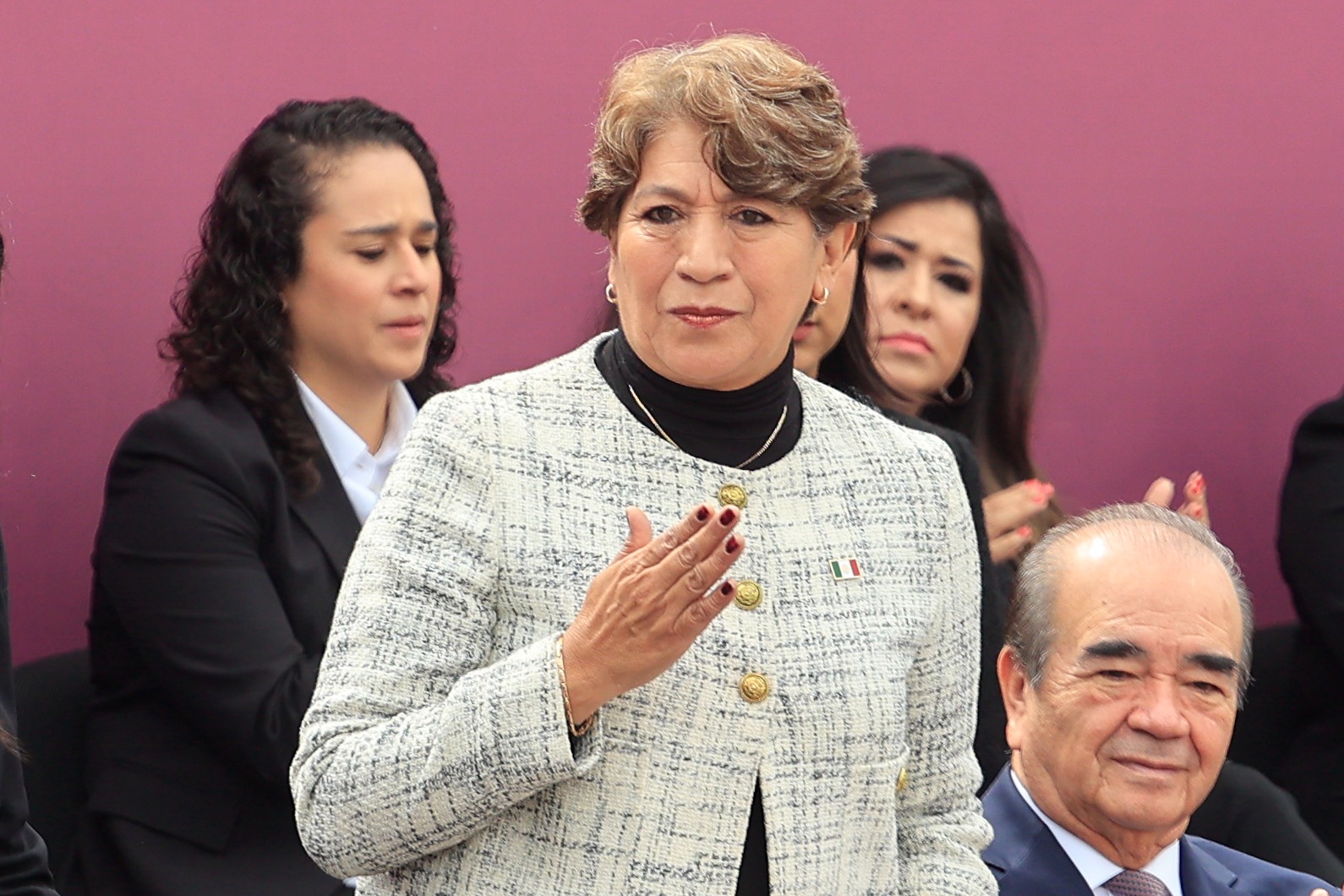 La gobernadora del Estado de México, Delfina Gómez Álvarez. Foto Especial