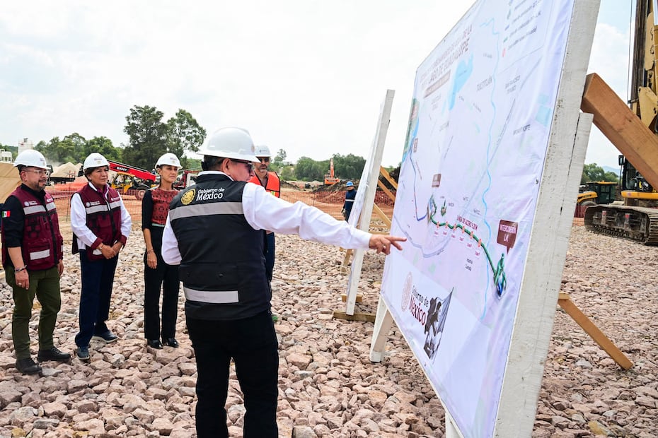 Delfina Gómez destacó las obras de infraestructura que se realizan en el Estado de México durante 2026, declarado como el Año de las Obras. Foto especial
