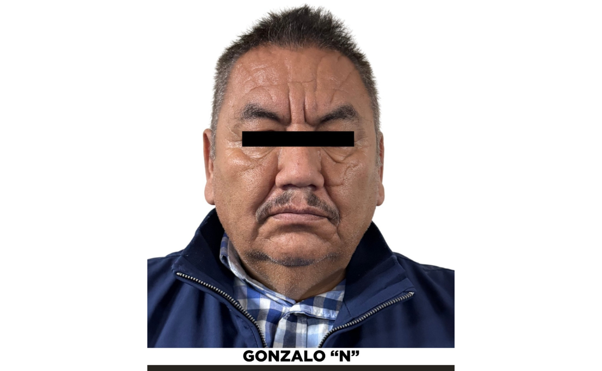 Gonzalo “N”. Presunto líder del Sindicato “Bradosva”, detenido por extorsión en la distribución de materiales de construcción en Valle de Bravo. Foto: Especial