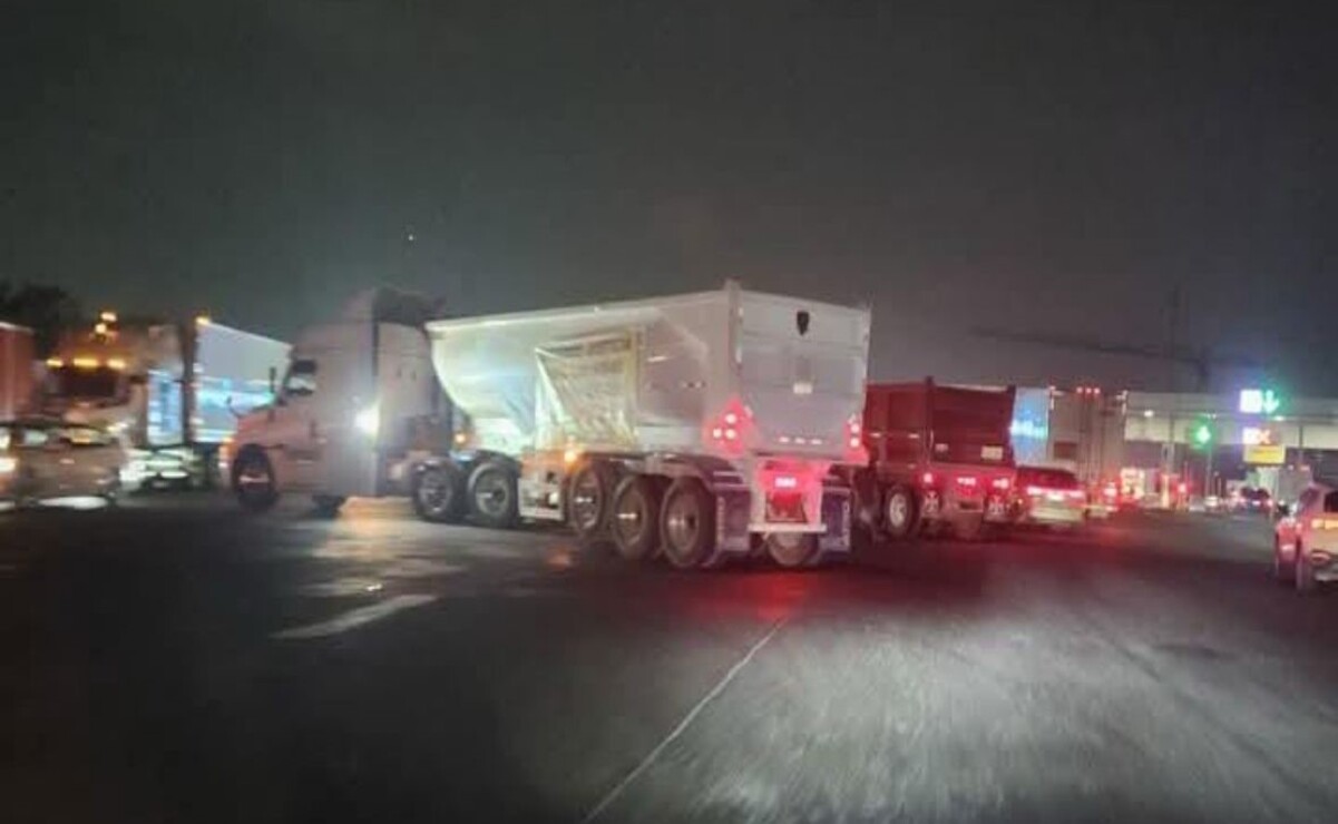 ¡Alerta! Bloqueo en la México-Querétaro por manifestación de transportistas
