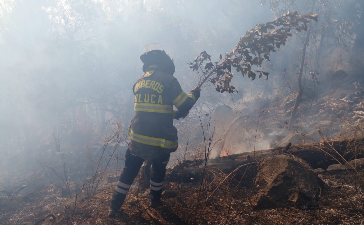 ¡Control total! Bomberos de Toluca sofocan incendio en La Teresona