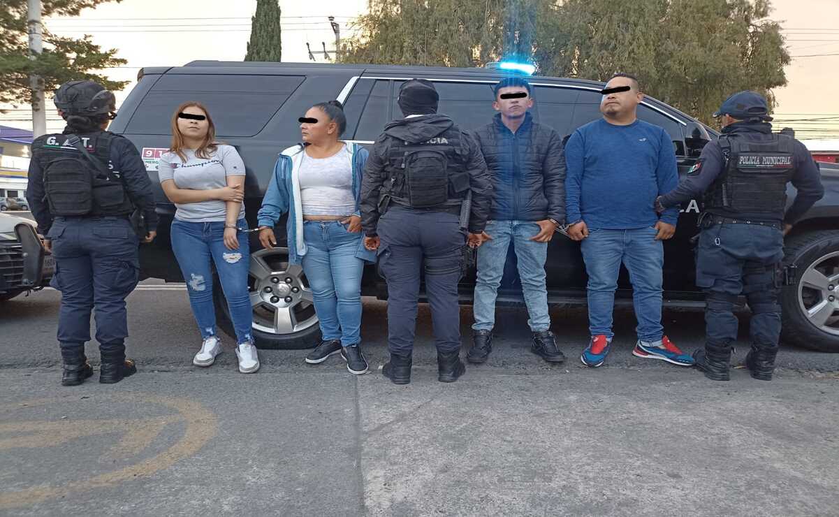 ¡Operativo exitoso! capturan a ladrones de celulares en Toluca