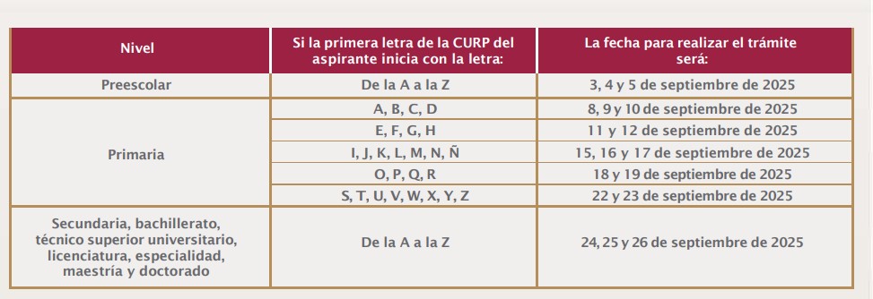 Calendario de registro / Foto Especial