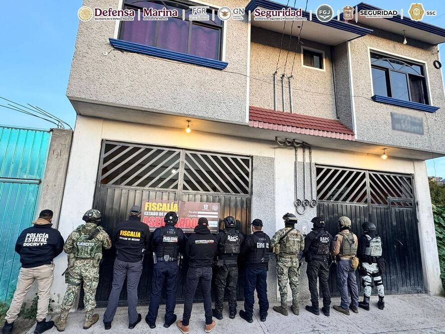 Acolman, Mex.- Una organización criminal vinculada con extorsión y otros delitos fue desmantelada en el municipio de Acolman por fuerzas federales y estatales