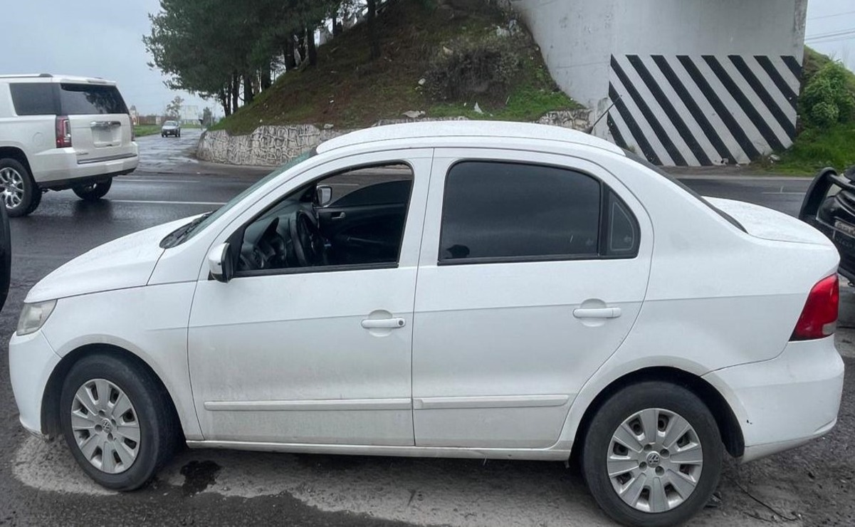 Los detenidos viajaban en un vehículo blanco / Foto: Especial