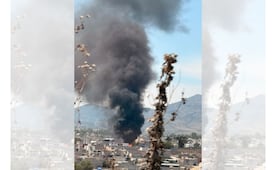 Incendio en predio de desperdicios industriales moviliza a cuerpos de emergencia en Cuautitlán Izcalli