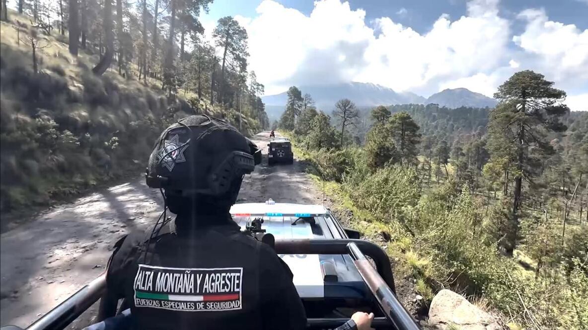 Células de seguridad resguardan de forma permanente el paraje "Los Adoquines" y los accesos ejidales clandestinos. Foto Especial