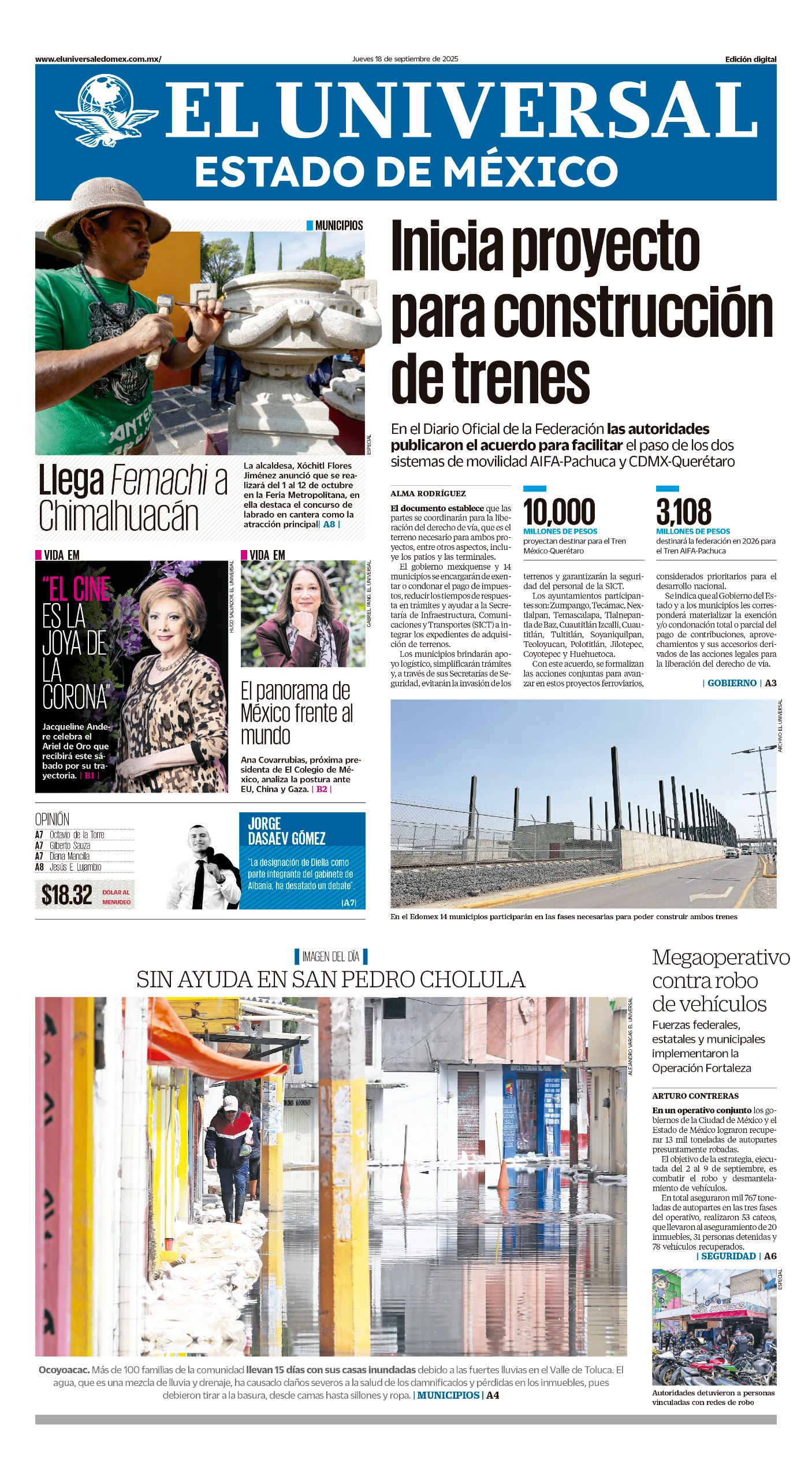 Portada 18 de septiembre 2025