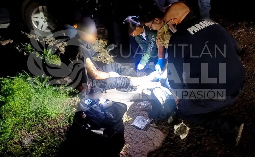 Hombre es herido de bala durante robo de motocicleta en Izcalli