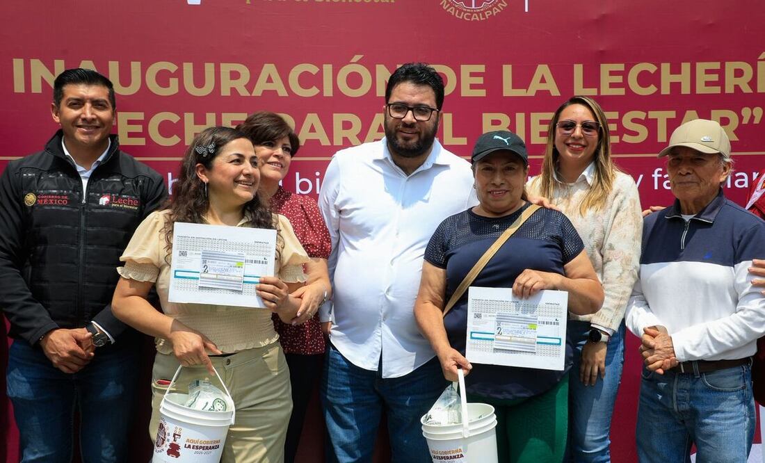 Naucalpan, Méx- El alcalde de Naucalpan, Isaac Montoya Márquez, inauguró una nueva unidad de Leche para el Bienestar en la colonia 10 de Abril, que se suma a las 50 unidades existentes en Naucalpan.