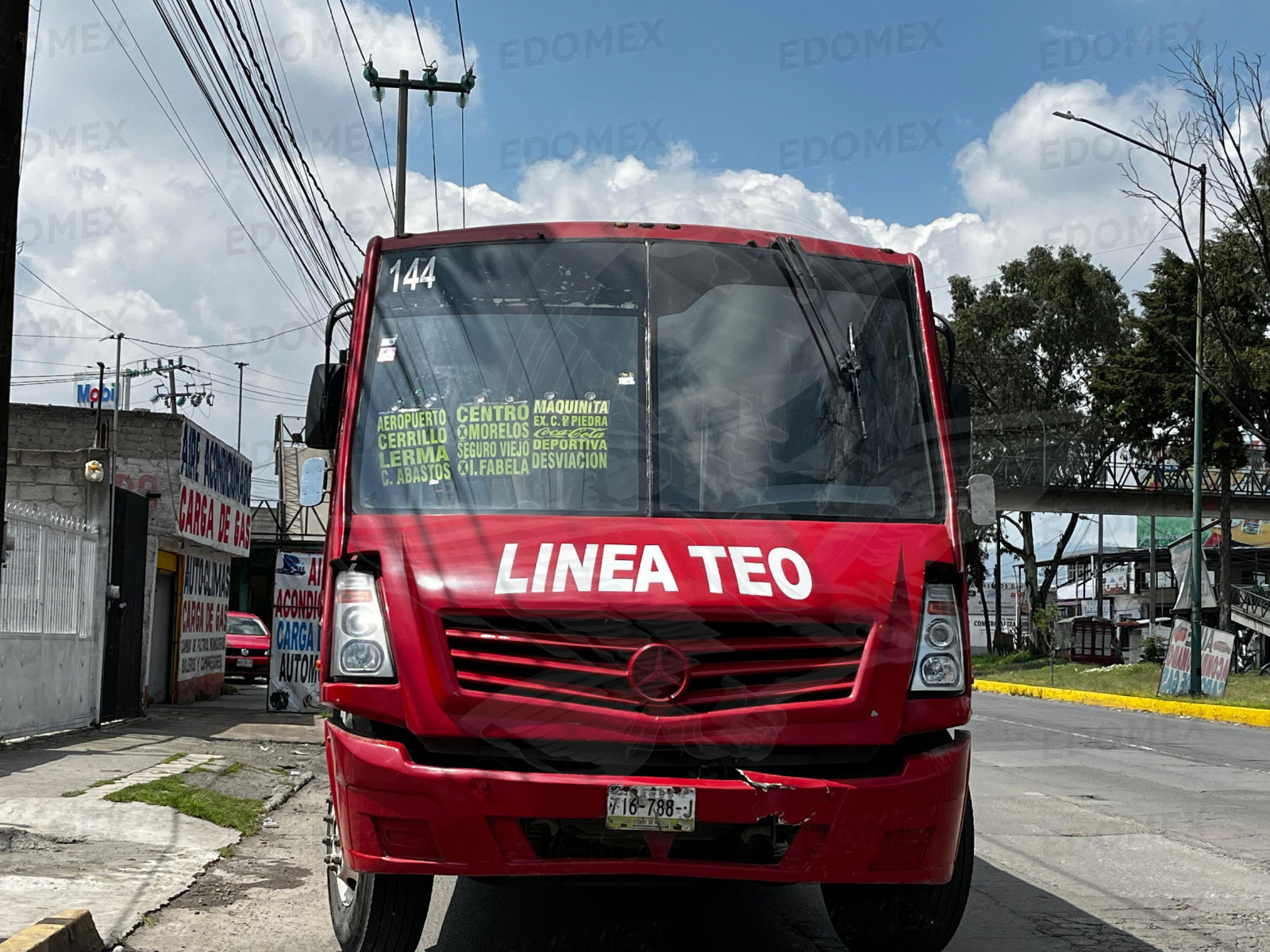 El chofer de la línea TEO fue detenido / Foto Alejandro Vargas