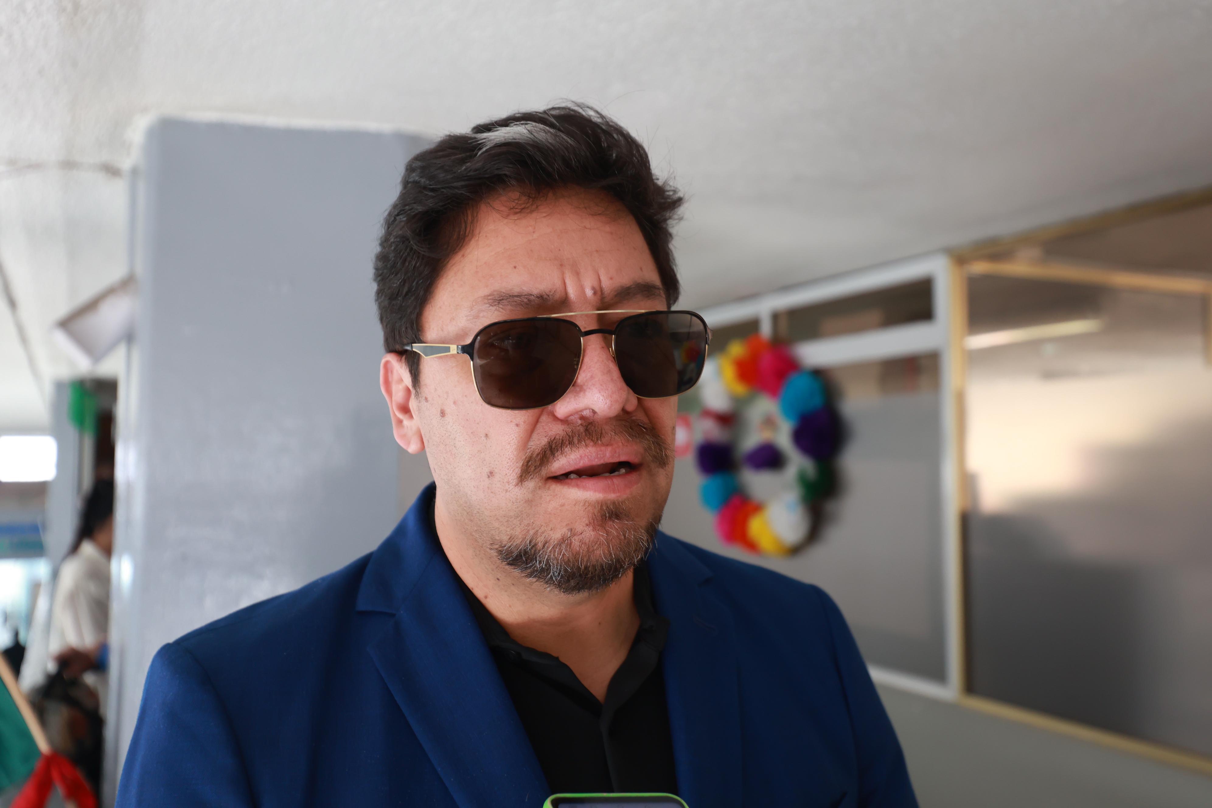 Alberto Gómez Rodríguez, representante de los transportistas / Foto Alejandro Vargas