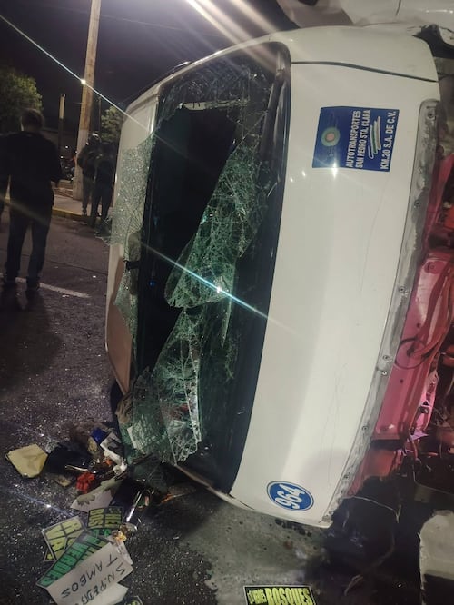El accidente ocurrió la madrugada de este martes 7 de abril. Foto. Especial
