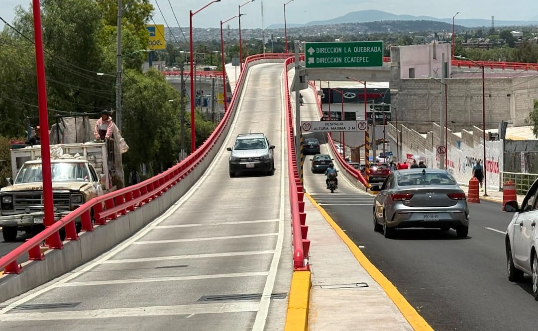 : Los cuerpos A y B del nuevo distribuidor vial suman más de 700 metros lineales diseñados para agilizar el tránsito vehicular. Foto Arturo Contreras / El Universal