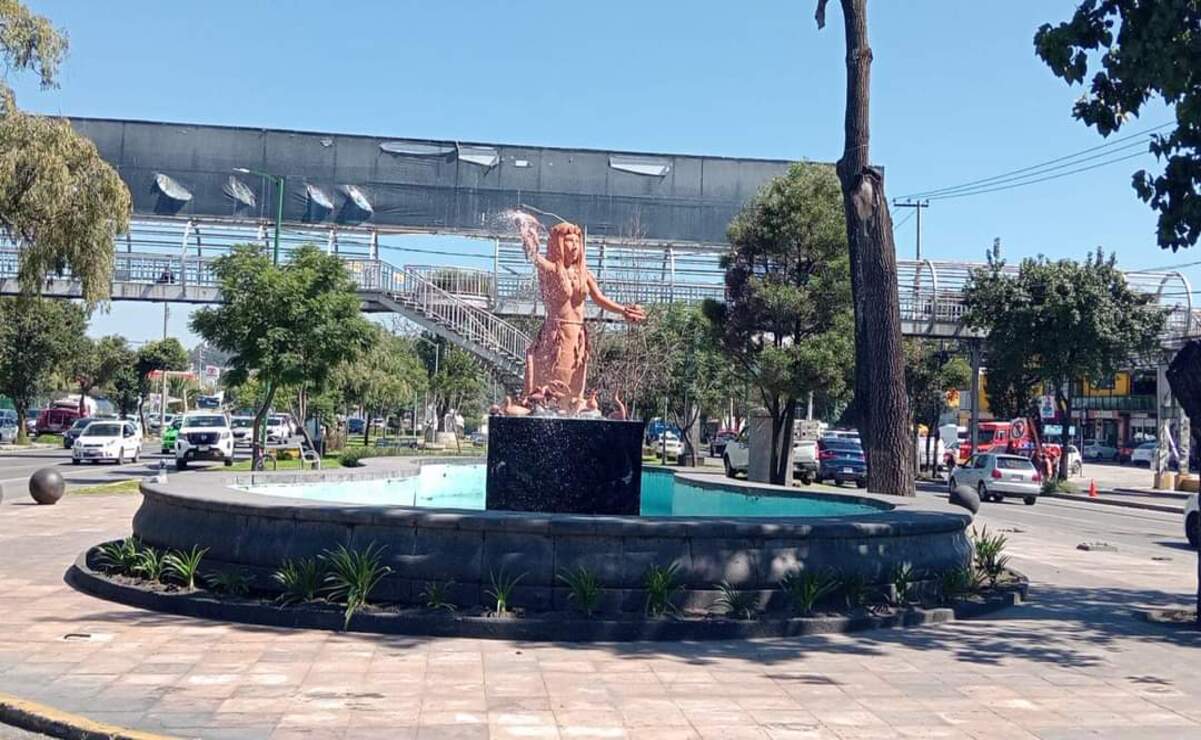 Fuente La Tlanchana, en Metepec. Foto: Especial.