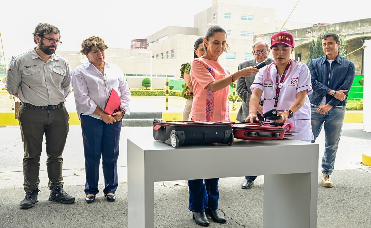 Delfina Gómez y Claudia Sheinbaum destacan la labor de los equipos de "Salud Casa por Casa" / Foto: Especial