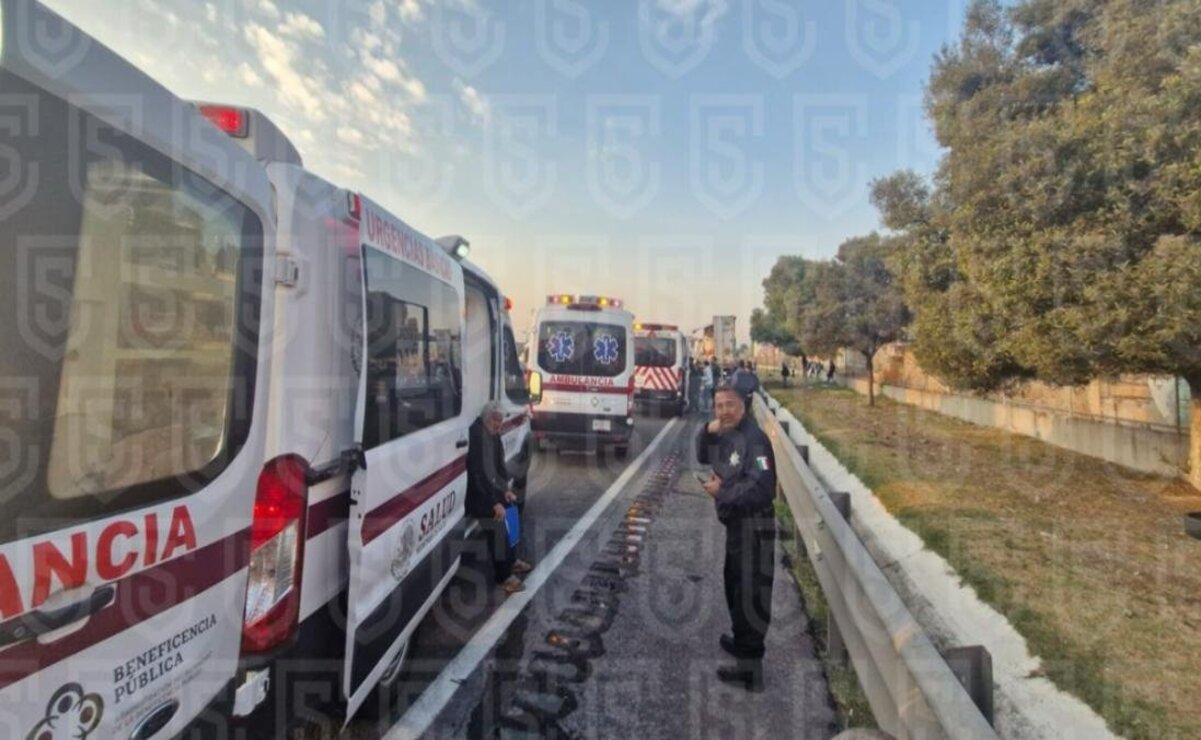 Paramédicos de Cruz Roja atendió a los lesionados / Foto C5 Edomex